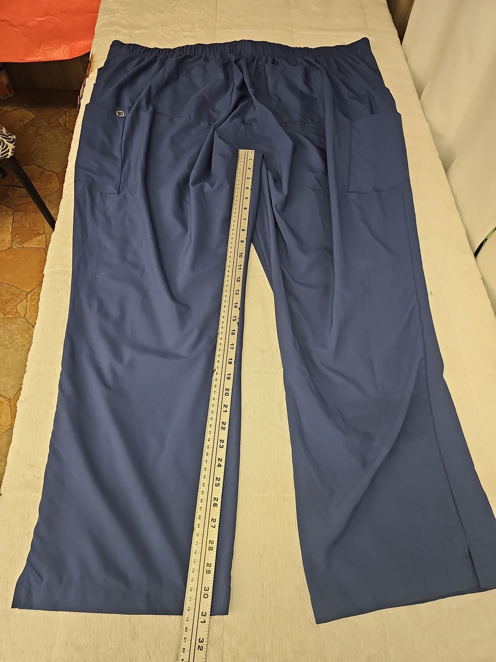 NWT Women's Wink Relaxed Navy Scrub Pants Sz 4XL